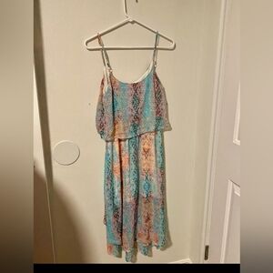 coral color dress size small